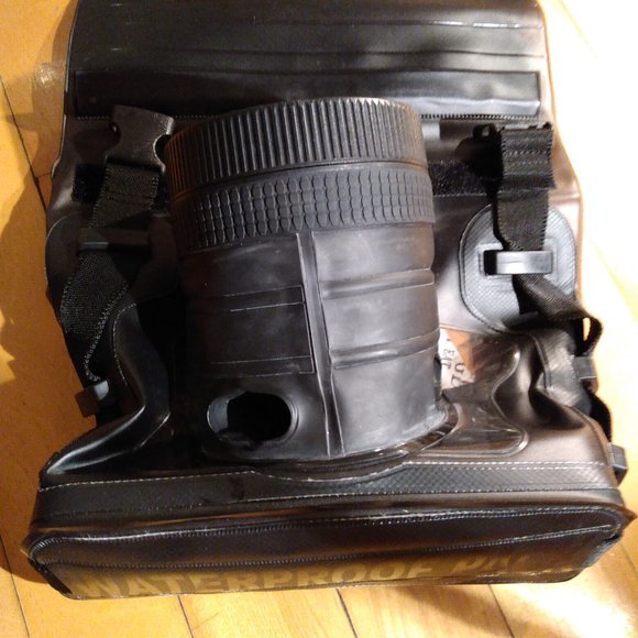 Underwater 20M Waterproof Housing Case Diving Bag DSLR SLR Camera Noir - Picture 2 of 7